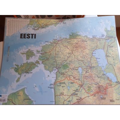 Table mat 530x400 Map of Estonia Prolexplast