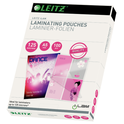 Lamination pouch A5 125 mic. Box of 100
