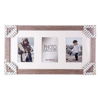 Photo frame Narvik gallery 3x(10x15), grey