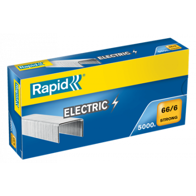 Staples Rapid Strong 66/6 Galvanized Box of 5000