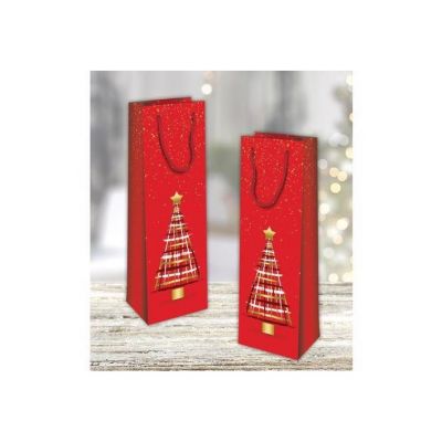 Gift bag for a bottle of Sparkling Christmas 12.8x8.9x36