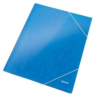 3-Flap Folder Leitz WOW Card/POB A4, Blue