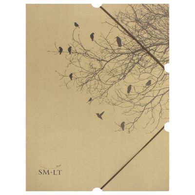 Cardboard folder with rubber A3,350x480 cm, light brown, SMLT