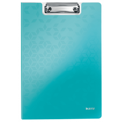 Clipboard with cover A4 Leitz WOW ice blue