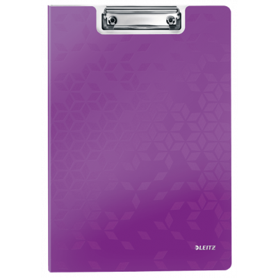 Clipboard with cover A4 Leitz WOW purple