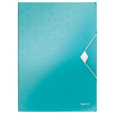 3-Flap Folder Leitz WOW PP A4, Ice Blue