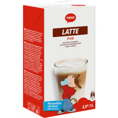 Piim Latte/UHT 2,5% 1l, Tere