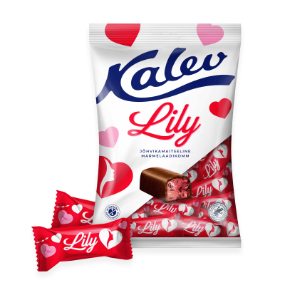Marmalade candy Lily cranberry flavored 175g, Kalev