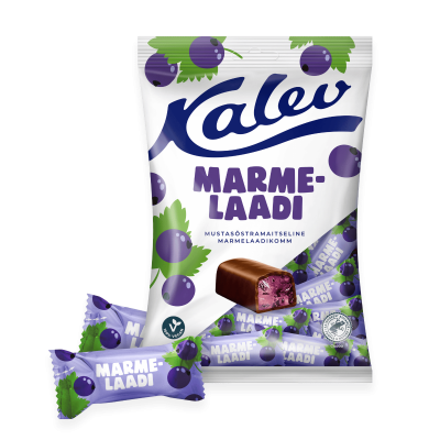 Marmalade candy blackcurrant flavored 175g, Kalev