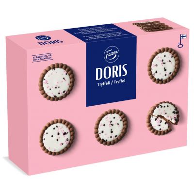 Cookie Lu Doris cocoa cookies with truffle filling 250g Fazer