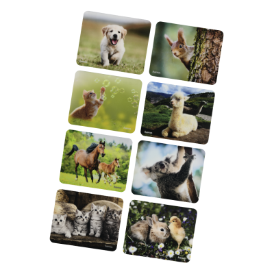 Mouse pad Hama Animal / animal image - Silk mouse pad, non-slip rubber base, for optical mouse