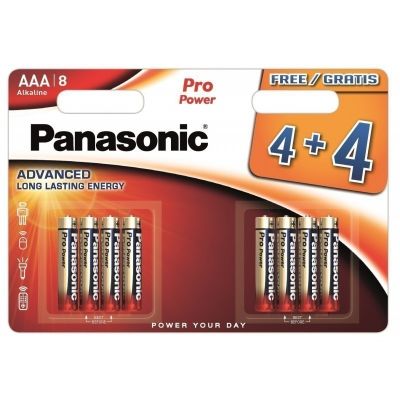 Batteries Panasonic Pro Power Gold AAA LR03 / 8B (4pcs + 4pcs free)