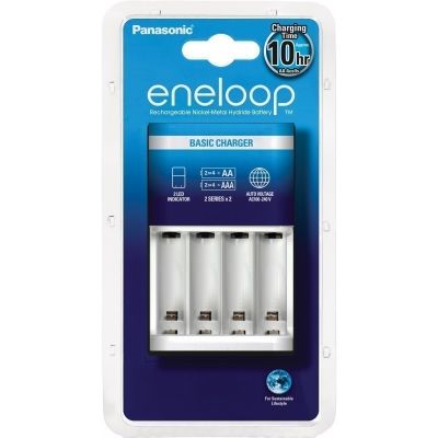 Battery charger Panasonic eneloop BQ-CC51, suitable for 2 or 4 AA / AAA NiMH, Safety timer, LED indicators