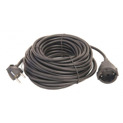Extension cable 5m black with 3G1.5 earth