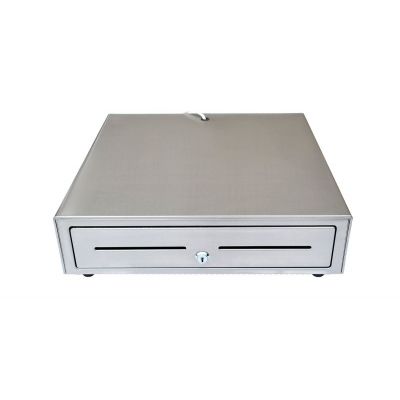 Cash drawer Venus 3 gray - metal paws, 8 coin compartments, 410x410x100mm