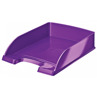 Letter tray 255x70x357mm Leitz Plus WOW, glossy purple