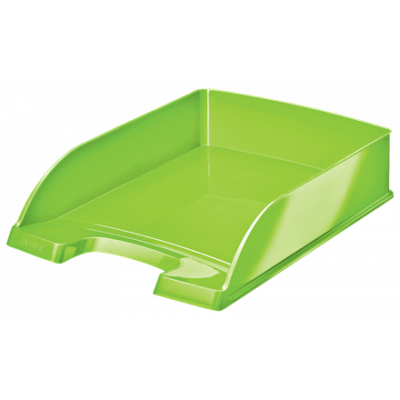 Letter tray 255x70x357mm Leitz Plus WOW, glossy green