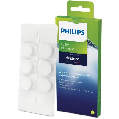 Puhastustabletid Philips Saeco CA6704 Loputustabletid espressomasinatele (6tk) kohviõli eemaldamise tabletid, sobib ka : Gaggia