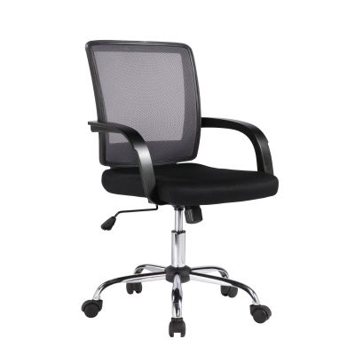 Office chair VISANO with armrests, backrest 27786 / max 120kg, / black mesh fabric + chrome