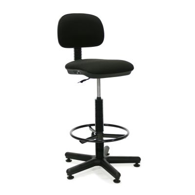 Cash chair SENIOR with footrest, 700386, seat K 60-84,5cm, wheel arches / max 110kg / black fabric + black