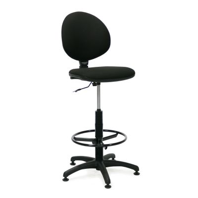 Cash chair SMART 807508 with footrest, seat K 56.5-80cm, wheel arches / max 110kg / black fabric