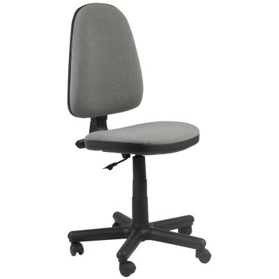 Office chair PRESTIGE 612823 / max 90kg / light gray fabric + black