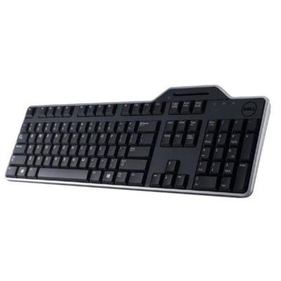 Klaviatuur Dell KB-813 SmartCard reader USB Keyboard - ID-kaardilugeja ESTONIAN (QWERTY), USB-kaabliga