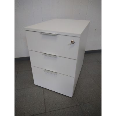 KROG, Drawer box on wheels KR-SBR3 L, lock, L-435xK-620xS-600mm / white m.