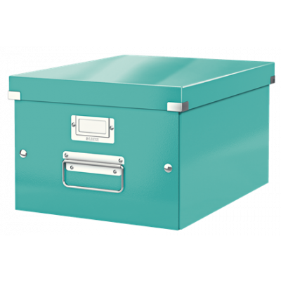 Storage Box Click & Store Leitz WOW Medium, Ice Blue