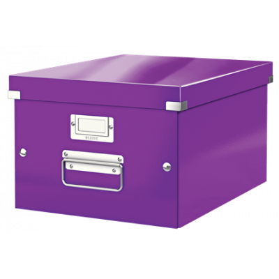 Storage Box Click & Store Leitz WOW Medium, Purple