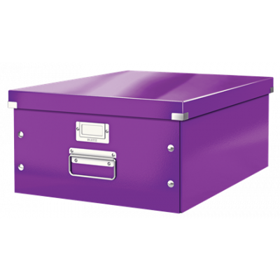Storage Box Click & Store Leitz WOW Large, Purple