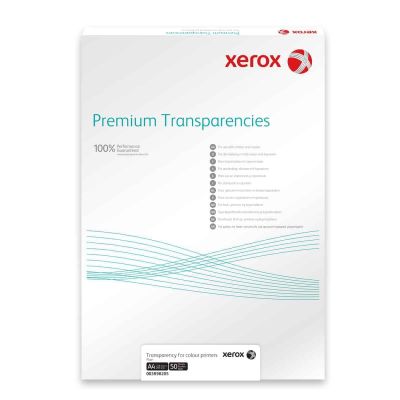 Xerox Premium Clear Transparencies A3 297x420mm 003R98203 (Pack of 100), for mono and colour laser desktop printers