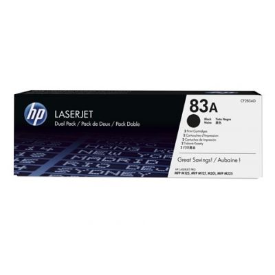 Tooner HP CF283ADual Pack Black 2x1500lk@5%, LaserJet Pro M201 / MFP M125 / MFP M127 / MFP M225