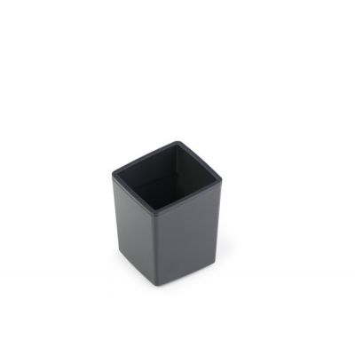 Coffee Point Bin Durable-3388, 79x79x100mm, small waste bin, dark grey, compatible with accessory tray
