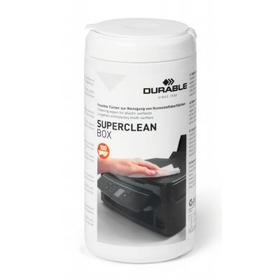 Puhastuslapid kõvadele pindadele Durable Superclean cleaning tissues, 100tk topsis