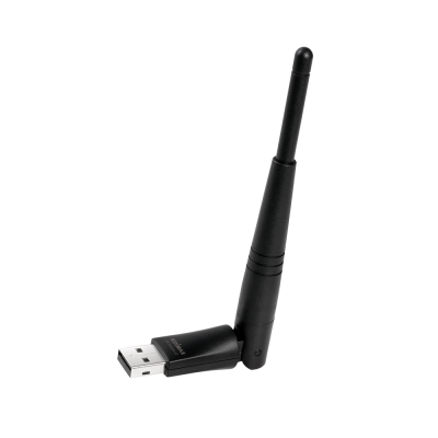USB WLAN Adapter antenniga Edimax N300 USB2.0 WiFi Wireless High Gain adapter 802.11n 300Mbps, 3 dBi antenna, WPS