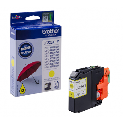 Tint Brother LC225XLY Yellow 1200 lehte DCP-J4120, MFC-J4420, J4620, J5320, J5620, J5625, J5720