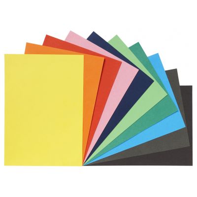 Cardboard A4 180g assorted, 10 x 25 sheets