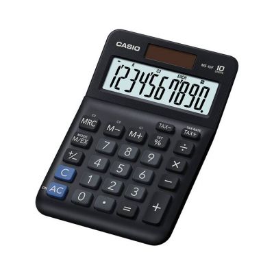 Lauakalkulaator Casio MS-10F - 10 numbriline suur ekraan, tava- ja päikesepatarei, 147x103x29mm, tax, Casio loogika