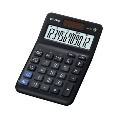 Desktop calculator Casio MS-20B - 12-digit, standard and solar battery, 147x103x29mm, Casio logic