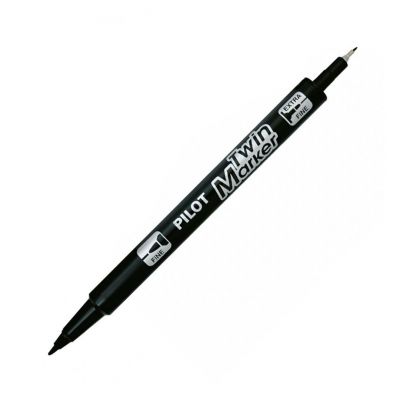 Marker Pilot Twin EF/F must kaheotsaga joon 0,4 ja 0,5mm, Be Green 76,1%