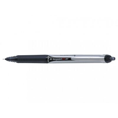 Tindipliiats Pilot Hi-Tecpoint V5 RT ,must, 0,5mm/joon 0,25mm, arhiivipüsiv ISO14145-2