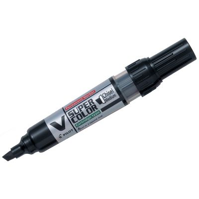 Marker Pilot V Super Color PERMANENT 0.9- 6 mm cut tip, black, BeGreen 92%