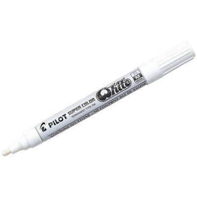 Marker Pilot White M valge, joon 2 mm veekindel