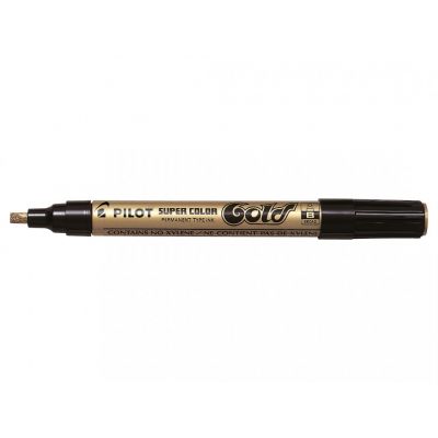 Marker Pilot Gold B, calligraphic 2.4mm / 4.5mm gold, waterproof