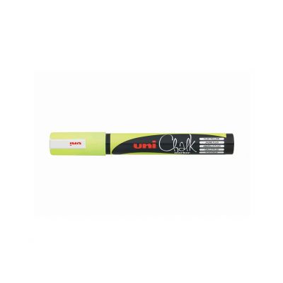 Chalk marker Uni PWE-5M, 1.8-2.5mm, neon yellow