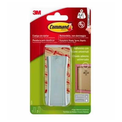 Picture hanging hook Command 17047 + mounting strips / 1 hook + 2S Large strip 2.2kg