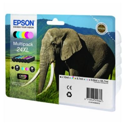 Tint Epson T2438 No24XL Multipack 6-colours Expression Photo XP-55,750,760,850,860,950,960, Expression Premium XP-750,850