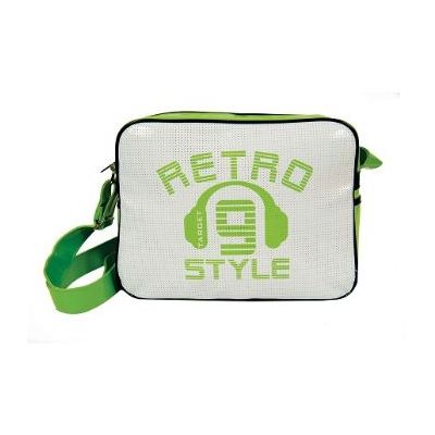 Shoulder bag Target Retro, white/green