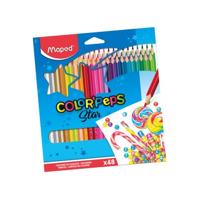 colour pencils Color Peps Oops 24colours -eraser tip, Maped